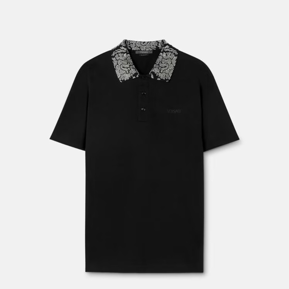 Versace studded collar polo - Picture 1 of 5